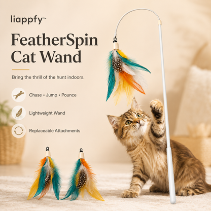 liappfy™ FeatherSpin Cat Wand