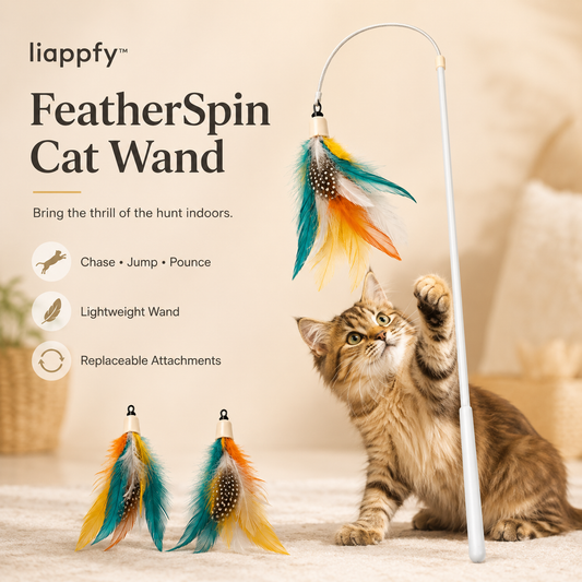 liappfy™ FeatherSpin Cat Wand