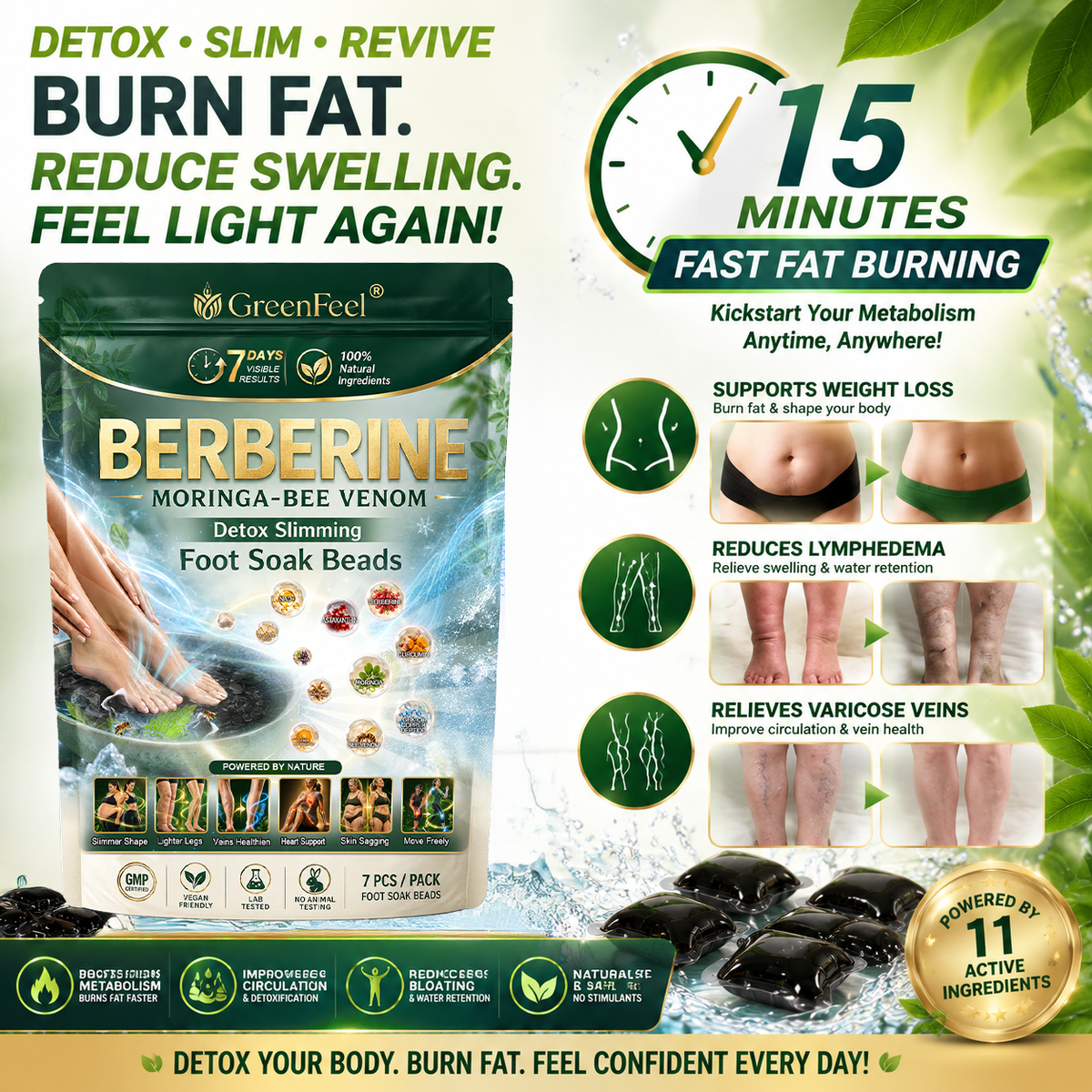 英☘️𝑮𝒓𝒆𝒆𝒏𝑭𝒆𝒆𝒍® 𝑩𝒆𝒓𝒃𝒆𝒓𝒊𝒏𝒆 𝑴𝒐𝒓𝒊𝒏𝒈𝒂- 𝑩𝒆𝒆 𝑽𝒆𝒏𝒐𝒎 𝑫𝒆𝒕𝒐𝒙 𝑺𝒍𝒊𝒎𝒎𝒊𝒏𝒈 𝑭𝒐𝒐𝒕 𝑺𝒐𝒂𝒌 𝑩𝒆𝒂𝒅 𝑺𝒖𝒑𝒑𝒐𝒓𝒕𝒔 𝑾𝒆𝒊𝒈𝒉𝒕 𝑴𝒂𝒏𝒂𝒈𝒆𝒎𝒆𝒏𝒕, 𝑳𝒚𝒎𝒑𝒉𝒂𝒕𝒊𝒄 𝑫𝒓𝒂𝒊𝒏𝒂𝒈𝒆, 𝑯𝒆𝒂𝒍𝒕𝒉𝒚 𝑪𝒊𝒓𝒄𝒖𝒍𝒂𝒕𝒊𝒐𝒏, 𝑭𝒆𝒎𝒊𝒏𝒊𝒏𝒆 𝑾𝒆𝒍𝒍𝒏𝒆𝒔𝒔 & 𝑭𝒊𝒓𝒎𝒆𝒓-𝑳𝒐𝒐𝒌𝒊𝒏𝒈 𝑺𝒌𝒊𝒏🔥