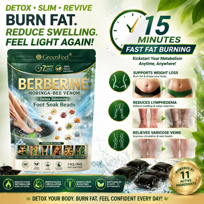 英☘️𝑮𝒓𝒆𝒆𝒏𝑭𝒆𝒆𝒍® 𝑩𝒆𝒓𝒃𝒆𝒓𝒊𝒏𝒆 𝑴𝒐𝒓𝒊𝒏𝒈𝒂- 𝑩𝒆𝒆 𝑽𝒆𝒏𝒐𝒎 𝑫𝒆𝒕𝒐𝒙 𝑺𝒍𝒊𝒎𝒎𝒊𝒏𝒈 𝑭𝒐𝒐𝒕 𝑺𝒐𝒂𝒌 𝑩𝒆𝒂𝒅 𝑺𝒖𝒑𝒑𝒐𝒓𝒕𝒔 𝑾𝒆𝒊𝒈𝒉𝒕 𝑴𝒂𝒏𝒂𝒈𝒆𝒎𝒆𝒏𝒕, 𝑳𝒚𝒎𝒑𝒉𝒂𝒕𝒊𝒄 𝑫𝒓𝒂𝒊𝒏𝒂𝒈𝒆, 𝑯𝒆𝒂𝒍𝒕𝒉𝒚 𝑪𝒊𝒓𝒄𝒖𝒍𝒂𝒕𝒊𝒐𝒏, 𝑭𝒆𝒎𝒊𝒏𝒊𝒏𝒆 𝑾𝒆𝒍𝒍𝒏𝒆𝒔𝒔 & 𝑭𝒊𝒓𝒎𝒆𝒓-𝑳𝒐𝒐𝒌𝒊𝒏𝒈 𝑺𝒌𝒊𝒏🔥