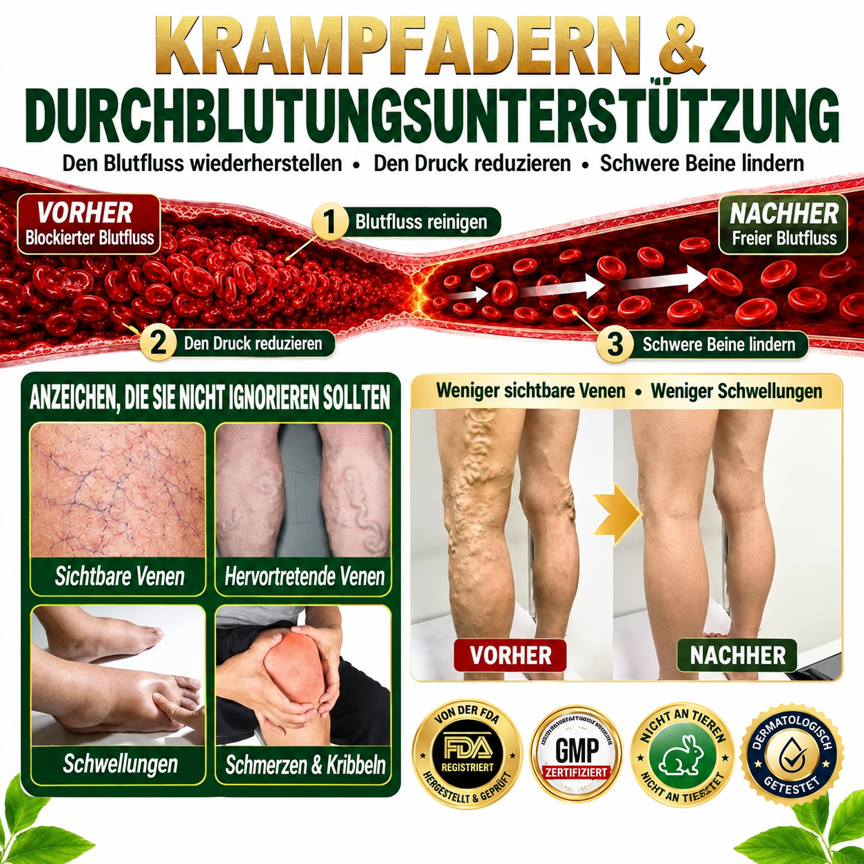 德☘️ GreenFeel® Berberin-Moringa-Bienengift Detox-Schlankheits-Fußbadperlen unterstützen das Gewichtsmanagement, die Lymphdrainage, eine gesunde Durchblutung, das weibliche Wohlbefinden und ein straffer wirkendes Hautbild. 🔥